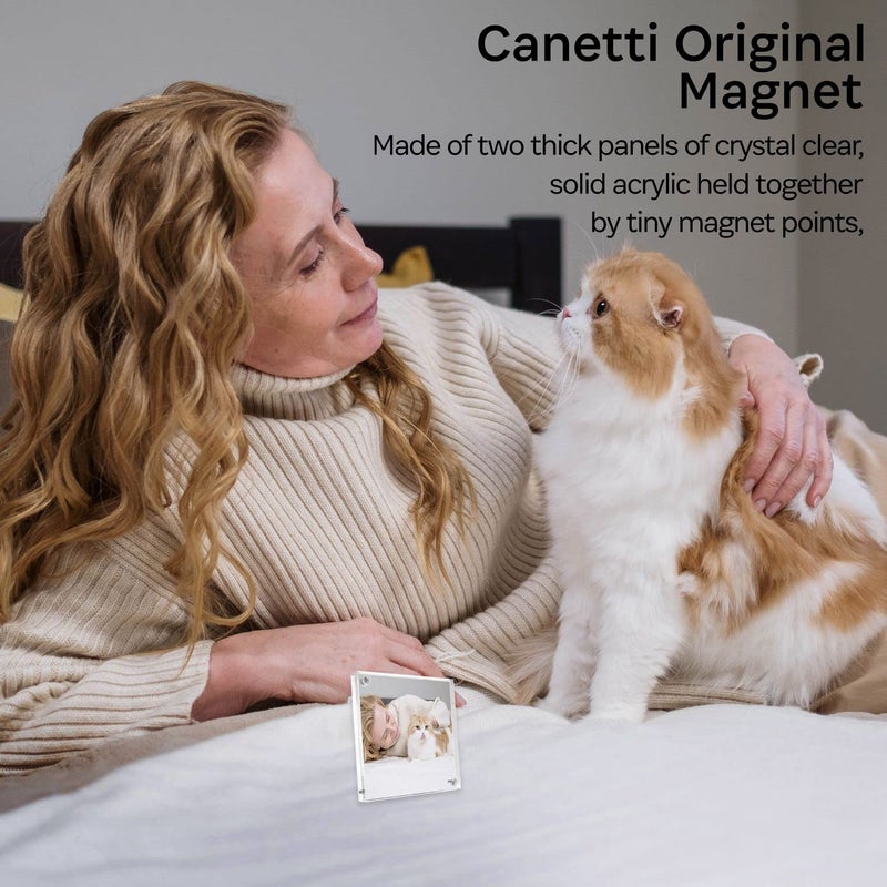 Canetti Original Magnet Picture Frame - Crystal Clear Acrylic Glass Table Top Photo Frame - Image 2